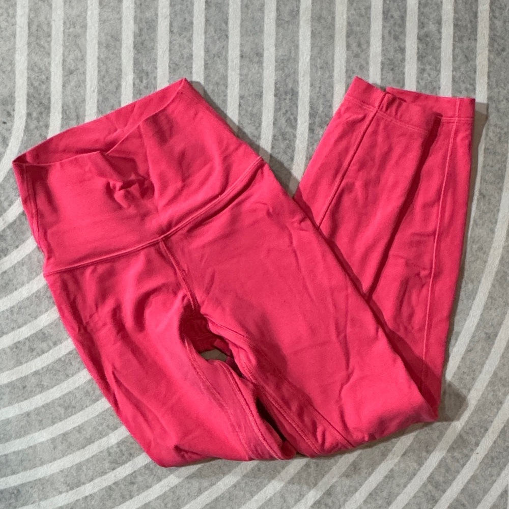lululemon athletica Vibrant Pink Kids Leggings size 0 lined